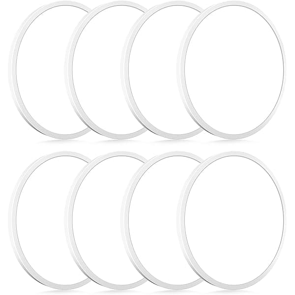 HOVMAP Flush Mount Light, 8 PC LED Flush Mount Ceiling Light Fixture 18W Adjustable Low Profile Ceiling Lights, Round, Dimmable Ceiling Light, Kitchen Lighting Fixtures Ceiling, 9" White 5CCT