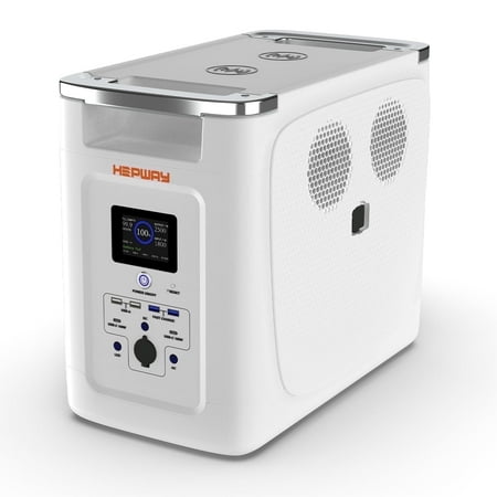HEPWAY Portable Power Station,2000W 2048Wh LFP Battery 3000+ Cycle to 80%, Expandable Up To 32,768Wh with X-Boost 3600W, Full Charge in 1.3Hr, 2400W Solar Generator for Home UPS Backup RV Camping