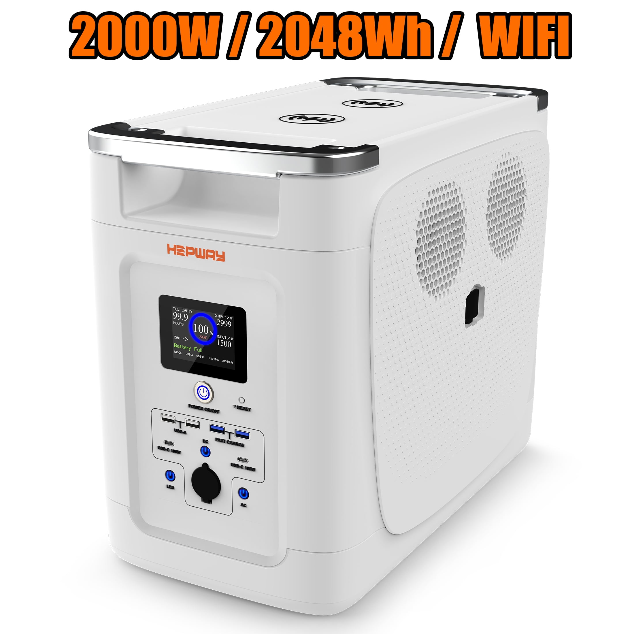 Hepway Alpha2000 2048Wh Portable Power Station, 6x