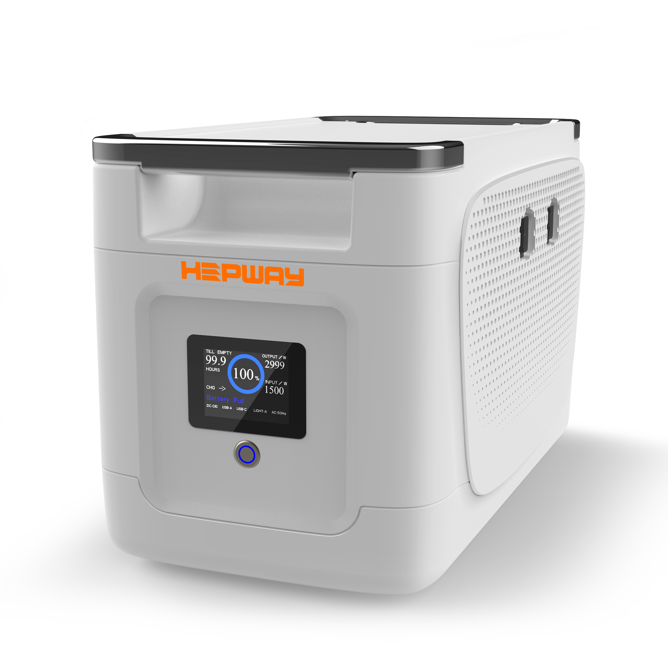 Hepway Alpha2000X Portable Power Station 2048Wh Smart Extra Battery, Slave Model Suitable for Alpha2000, LiFePO4 Battery Expandable to 32Kwh, X-Boost 3600W UPS Solar Generator for RV Trip Home Backup