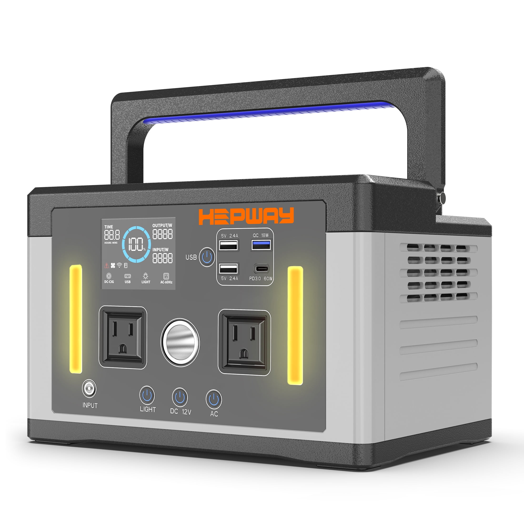 Hepway Euler P700 Portable Power Station, 577Wh Lithium Battery