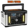 Hepway Euler P700 577Wh Portable Power Station, 2x700W(Peak 1000W) AC Outlets & LED Flashlight, Lithium ion Battery, Solar Charging Silent Solar Generator for CPAP Outdoor Camping RV Travel Home Use