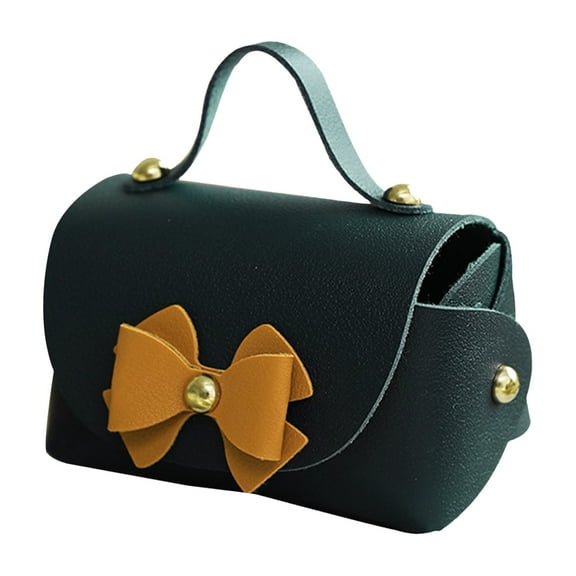 Heqing Boutique 2025 New Leather Handbag Gift Bags, Mini Bowknot Gift Box with Handle,Small Reusable Candy Gift Favor Boxes with Bow for Wedding Birthday Party Favor Bag