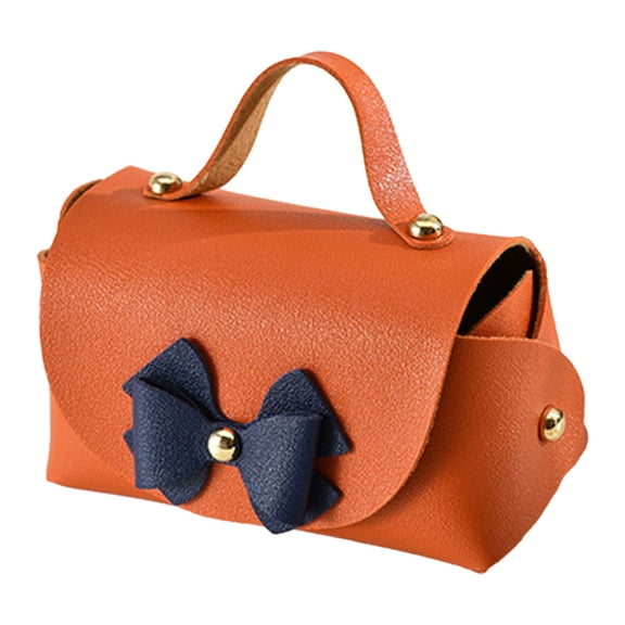 Heqing Boutique 2025 New Leather Handbag Gift Bags, Mini Bowknot Gift Box with Handle,Small Reusable Candy Gift Favor Boxes with Bow for Wedding Birthday Party Favor Bag