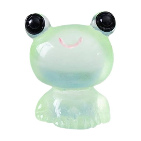 Heqing Boutique 2026 New 20Pcs Resin Frogs Figurines Miniature Frog Figurines Garden Tiny Luminous Frogs Ornaments