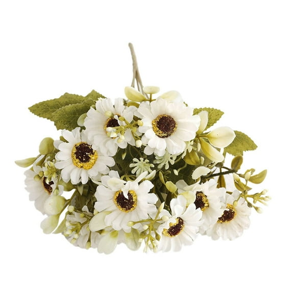 Heqing Boutique 2026 New European Style Small Bouquets Artificial Flower Daisies Hairpin Decoration Autumn Colors 10 Star Shaped Chrysanthemums