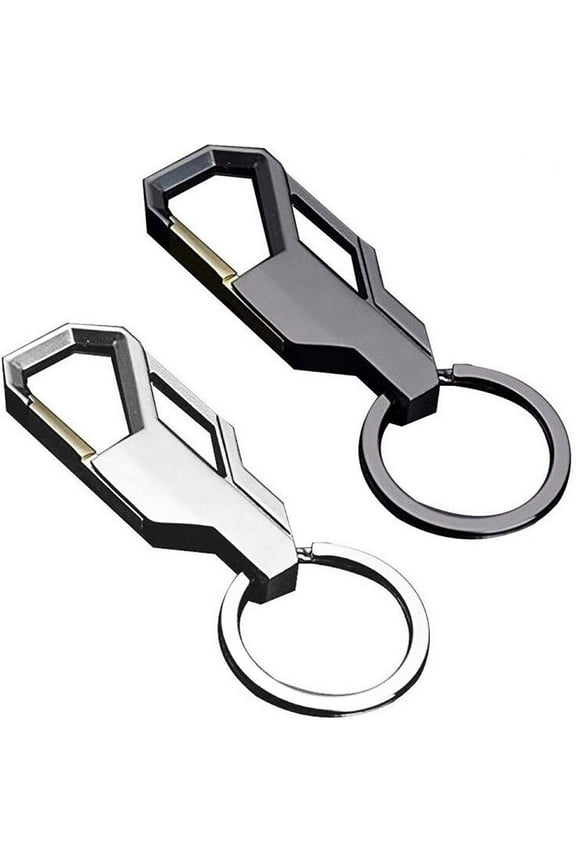 2026 New Gift Ring Anti-Scratch Men'S Business 2 Alloy Pack Keychain Key Car Key Chain