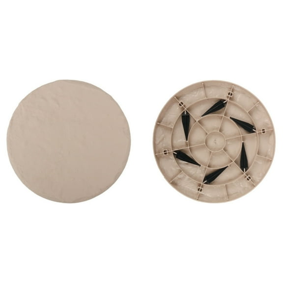 Heqing Boutique 2026 New Stepping Stones with Ground Stakes Stepping Stones with Stakes Home or Garden Step Stones for Outdoor (Circle Cyan)