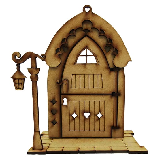 Heqing Boutique 2026 New Wooden Craft Door Door. Wooden Kit Assembly Three- Door Home Decor