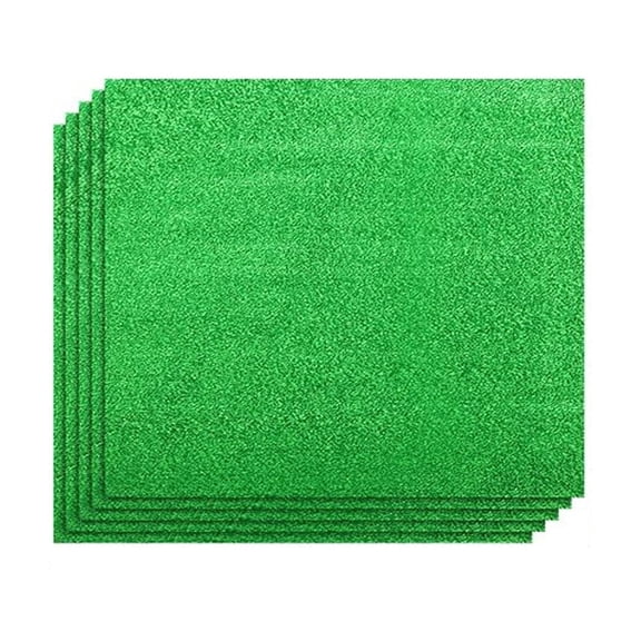 Heqing Boutique Clearance Green Glitter Cardstock Paper,100 Sheets Premium Green Sparkly Construction Paper for Craft,Scrapbooking,Party Decorations