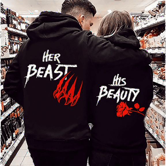 Her Beast/His Beauty Unisex Hoodie 2D S-5XL Unisex