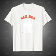thumbnail image 1 of Her Boo & His Boo Matching Halloween Pajamas Unisex T-Shirt, up to size 5XL, 1 of 2