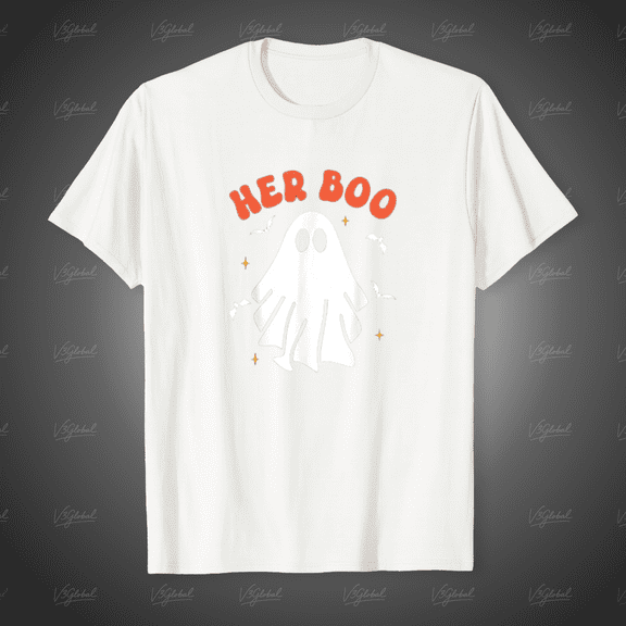 Her Boo & His Boo Matching Halloween Pajamas Unisex T-Shirt, up to size 5XL
