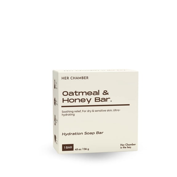 Her Chamber, Oatmeal & Honey Soap, With Colloidal Oats , Eczema & Psoriasis , 4 oz