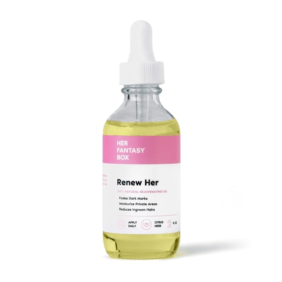 Her Fantasy Box Renew Her | Natural Rejuvenating Oil for Dark Spots and Ingrown Hair