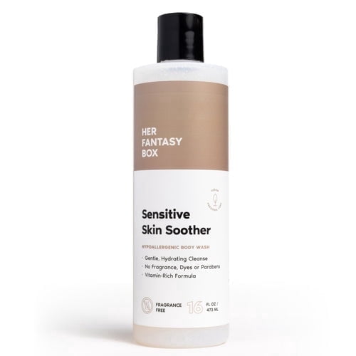 Her Fantasy Box | Sensitive Probiotic+ Gentle Cleanser – Fragrance-Free, pH Balanced Body Wash with Chamomile & Probiotic Lysates, Vegan & Cruelty Free, 16 oz