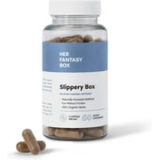 Her Fantasy Box Slippery Box Feminine Care Capsules for Vaginal Health, 60 Count