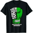 thumbnail image 1 of Her Fight Is My Fight Gastroparesis Awareness Green Ribbon T-Shirt, 1 of 4