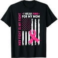 thumbnail image 1 of Her Fight Is My Fight I Wear Pink For My Mom Breast Cancer T-Shirt, 1 of 4