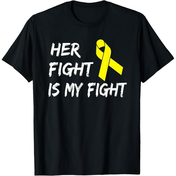 Her Fight Is My Fight Sarcoma Bone Cancer Awareness T-Shirt