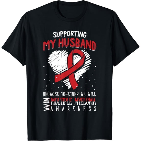 Her Fight My Fight MM Multiple Myeloma Awareness T-Shirt mens t shirt，black，women，funny，misfits，men，journey