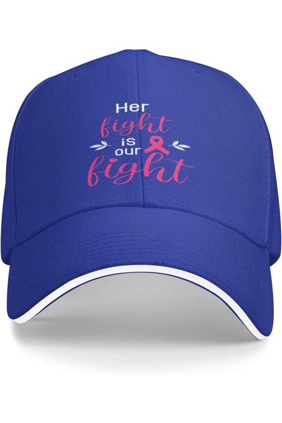 Her Fight is My Fight Trucker Hat Baseball Cap Funny Outdoor Travel Dad Caps