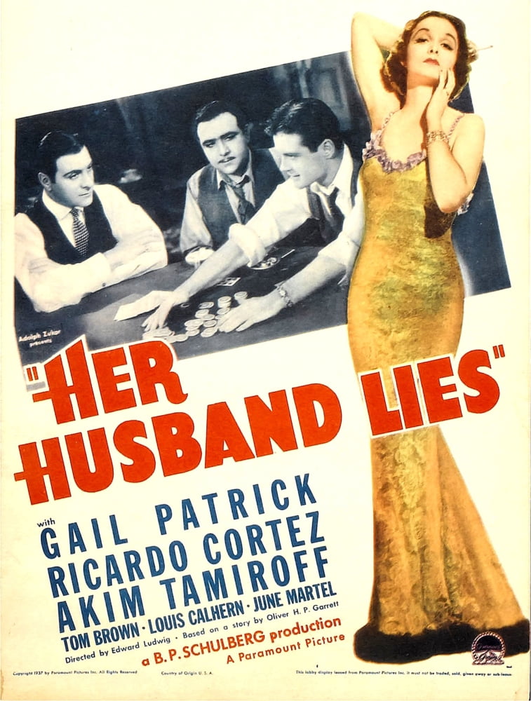 Her Husband Lies Canvas Art - (11 x 17)