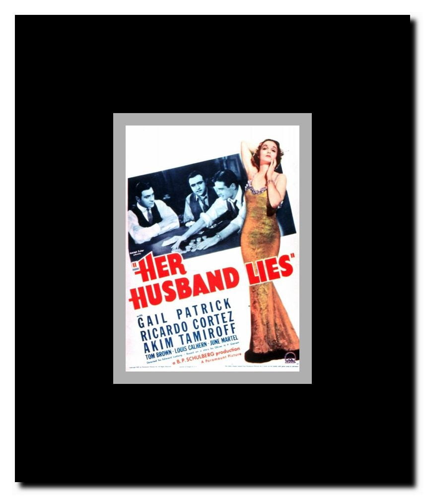 Her Husband Lies Framed Movie Poster