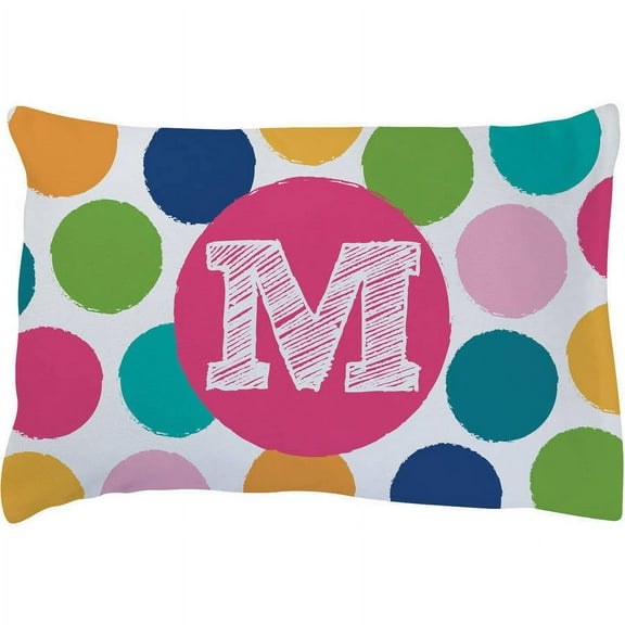 Her Initial Personalized Plush Fleece Pillowcase