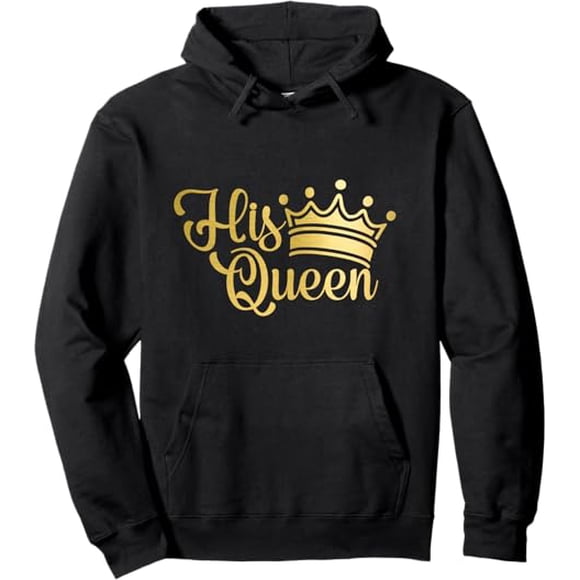 Felpa The King & His Queen: Pullover Per Coppie, Unisex, Regalo Perfetto Per Due