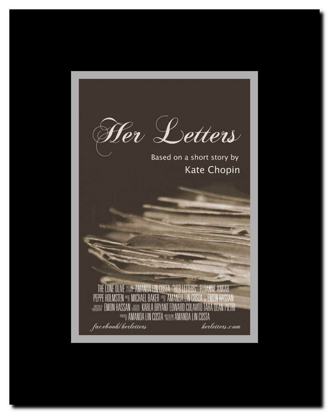 Her Letters Framed Movie Poster