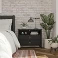 thumbnail image 1 of Her Majesty 2 Drawer Nightstand, Black, 1 of 15