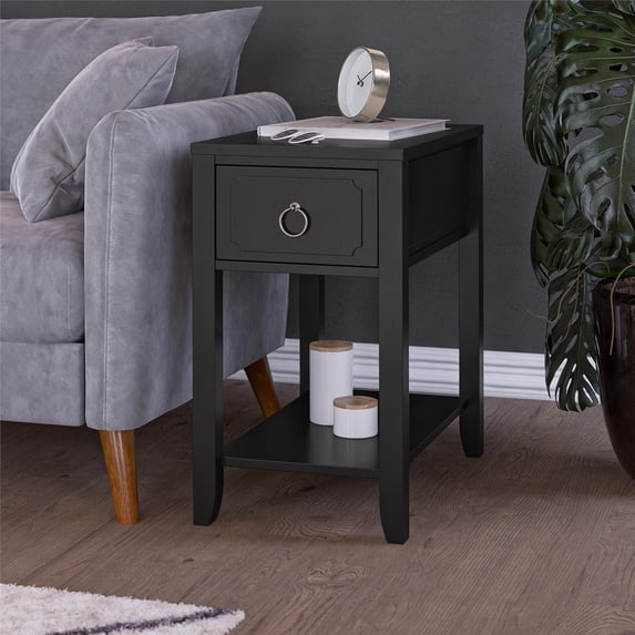 Her Majesty Narrow Side Table, Black