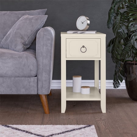 Her Majesty Narrow Side Table, White