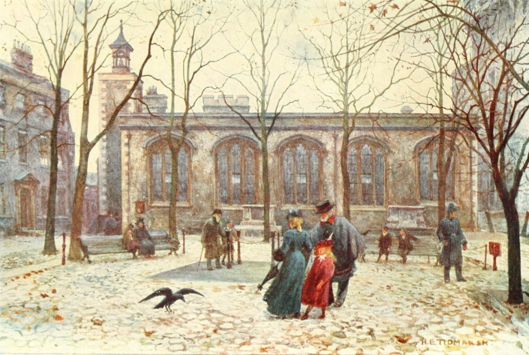 Her Majestys Tower 1901 Tower of London Place of Execution Canvas Art - H Tidmarsh (24 x 36)
