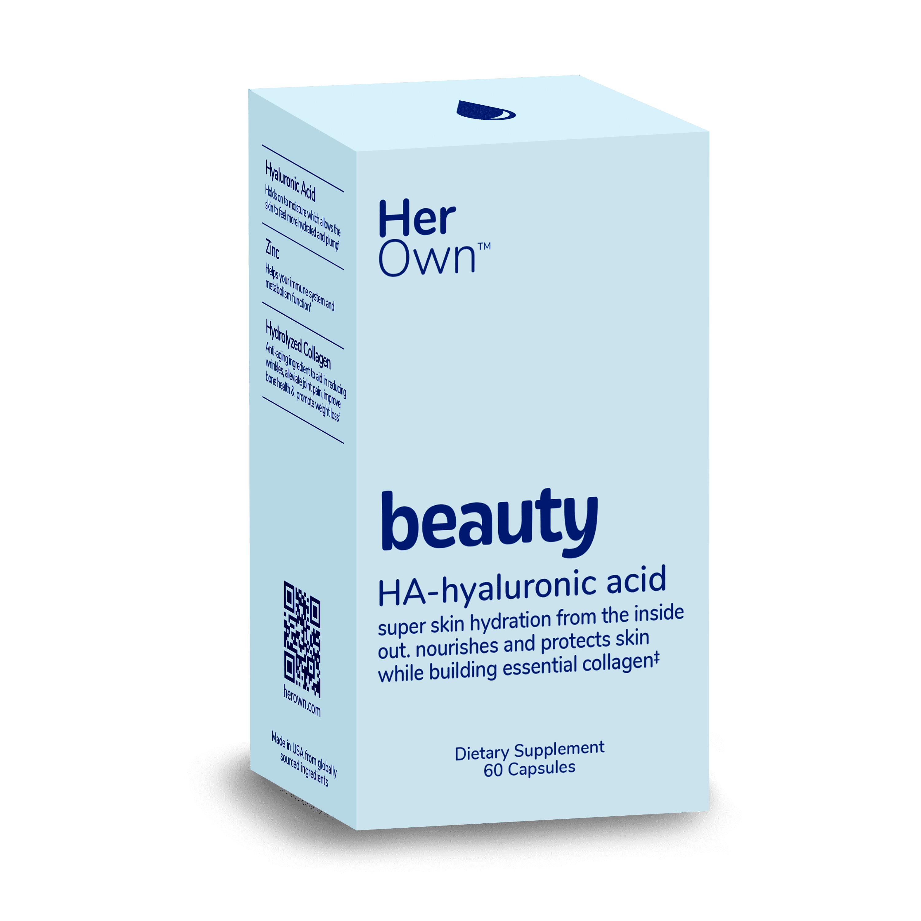 Her Own Beauty Hyaluronic Acid Capsules, Skin Hydration, Essential