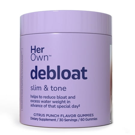Her Own Debloat Gummies, Natural Citrus Flavor, 60 Ct