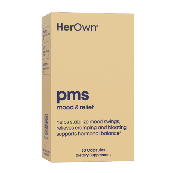 Her Own PMS Mood & Relief Supplement Capsules, 30 Ct
