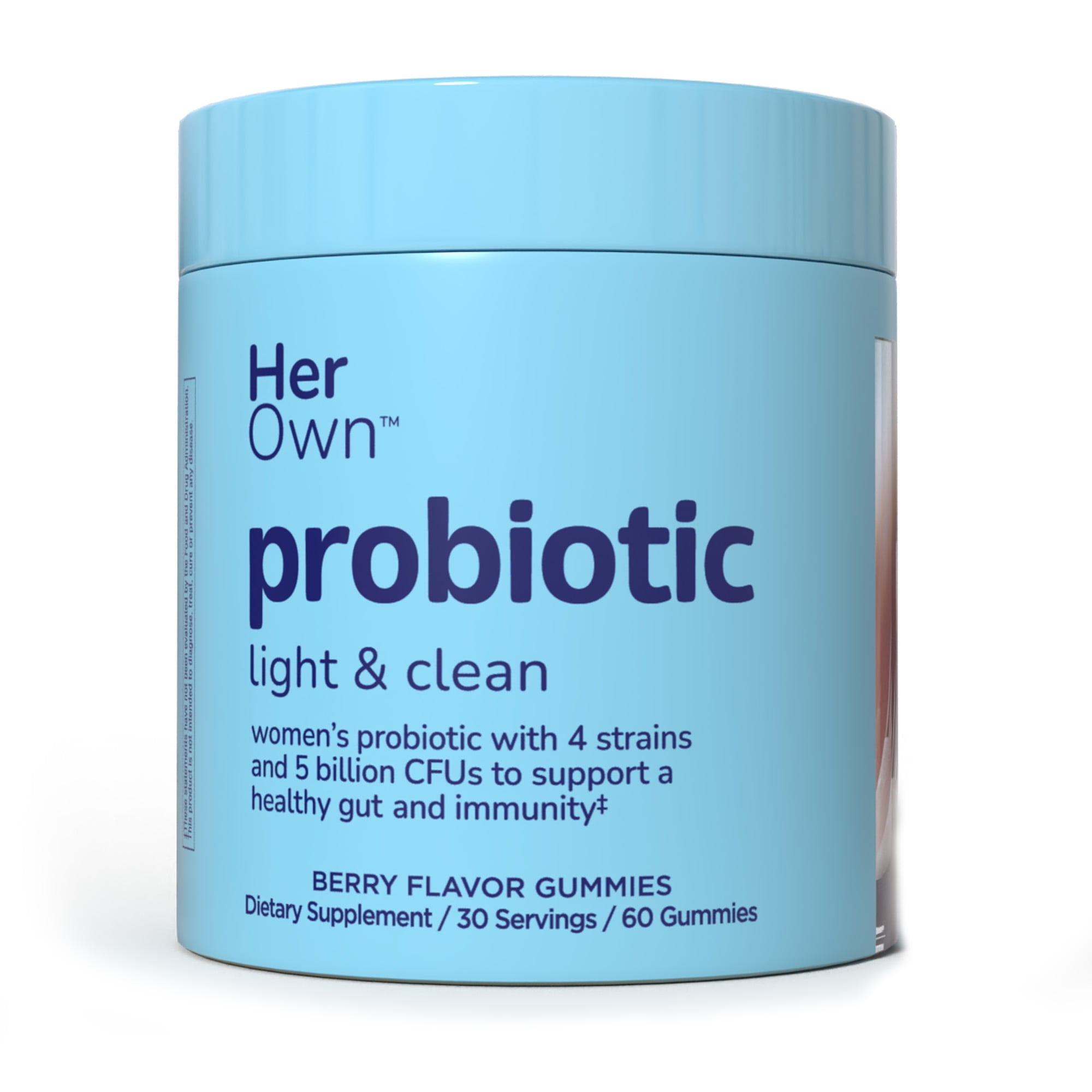 Her Own Probiotic Light And Clean Reviews Her Own Probiotic Gummies, Natural Berry Flavor, 60 Ct - Walmart.com