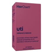 Her Own UTI Probiotic, Supports Urinary Health & Vaginal Flora, 7-Strain Blend, Vegan, Shelf Stable, 30 Capsules