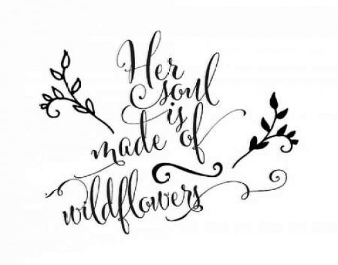 Her Soul is Made of Wildflowers Canvas Art - Tara Moss (22 x 28)