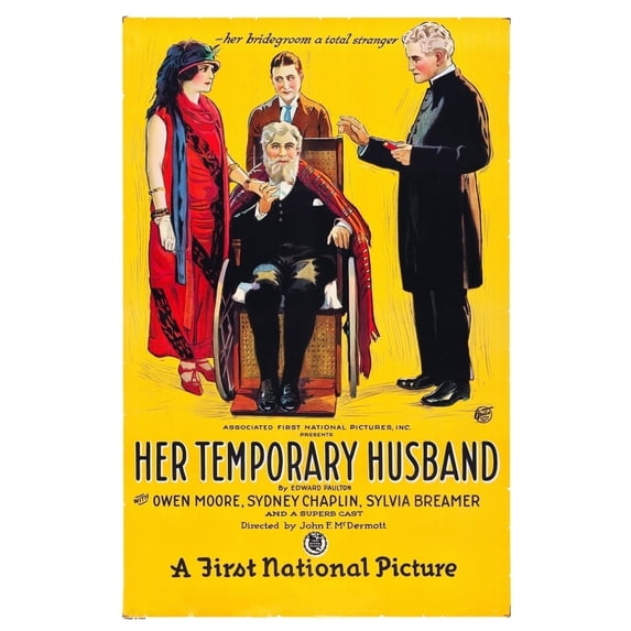 Her Temporary Husband Poster Art 1923. Movie Poster Masterprint (11 x 17)