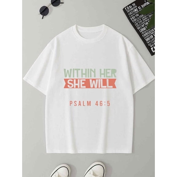 "Her Will" T-Shirt men 180G 100% Cotton white Original Unisex Shirt Short Sleeve tshirts Classic Unisex Shirt Graphic Tee tshirts Fashion Unisex Shirt Graphic tshirts