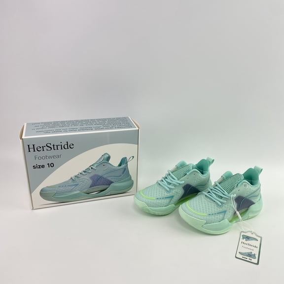 HerStride Footwear,Basketball Shoes High-top Sports Shoes Sneakers Durable Lace-up Non-Slip Running Shoes Secure - Size 10