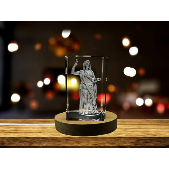 Hera 3D Engraved Crystal Keepsake/Gift/Decor/Collectible/Souvenir
