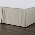 thumbnail image 1 of Hera Washed Linen Tailored Bed Skirt, King, Light Tan, 1PC, 1 of 1