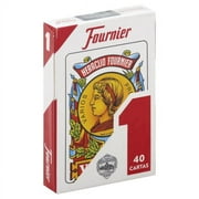 Heraclio Fournier No. 1 Spanish Playing Cards 40-Card Deck with Clubs, Coins, Cups & Swords 1 Deck, Colors May Vary