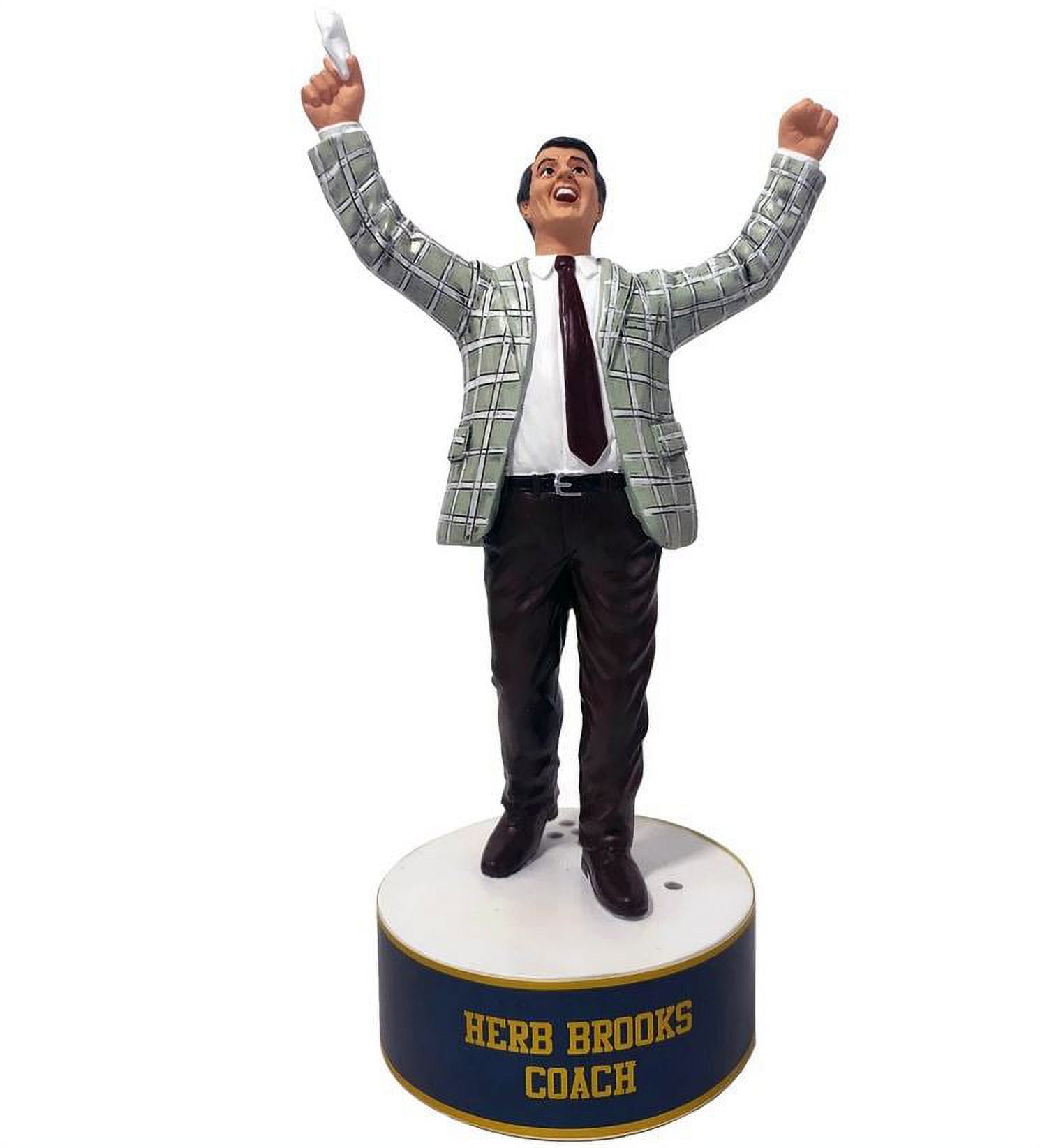 Herb Brooks Talking Full Color Figurine Hockey Miracle on Ice USA