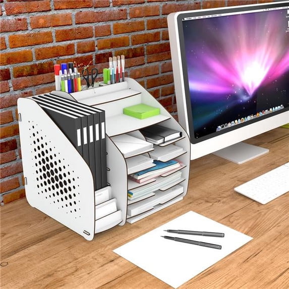 Herb Desk Organizer - Extra Large - White
