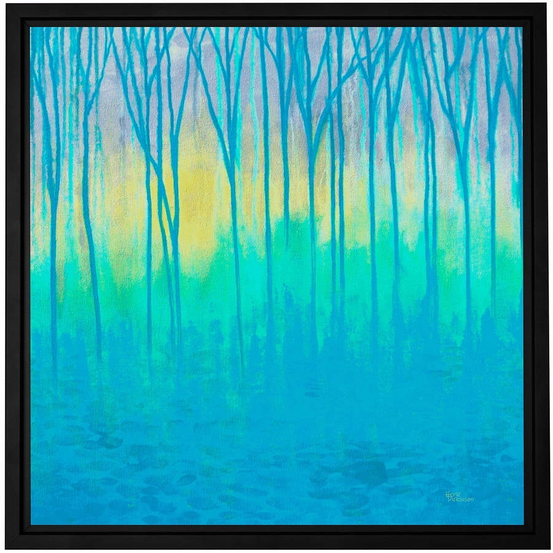 Herb Dickinson "Lagoon's Edge" Floater-Framed Gallery-Wrapped Canvas